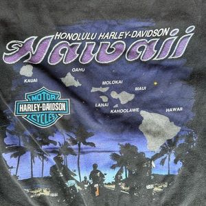 Vintage Harley Davison Hawaii Shirt M some fading as shown in photo